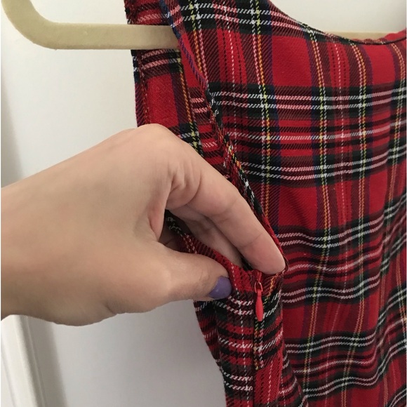 Vintage Thxgiving Classic Tartan Dress Red - Picture 7 of 7